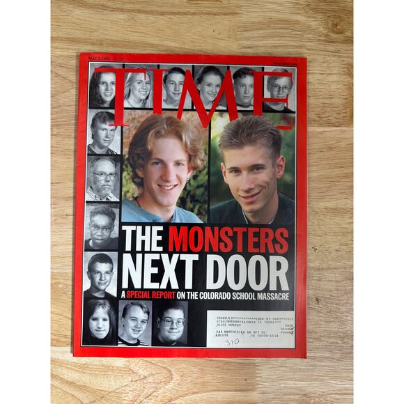 TIME Magazine May 3, 1999 The Monsters Next Door Columbine School Dylan & Eric - Picture 1 of 4